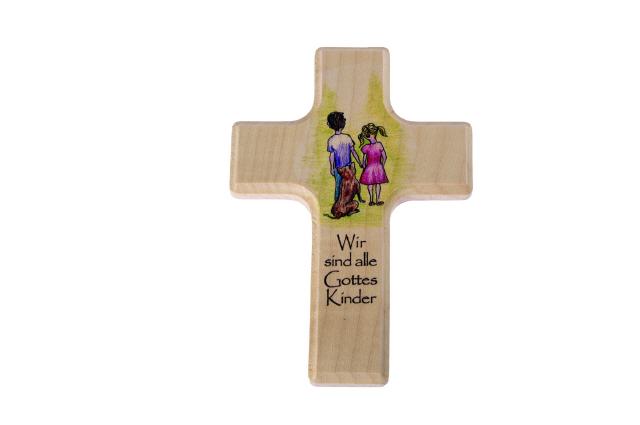 Großes Holzkreuz für Kinder, Gottes Kinder (676.2)
